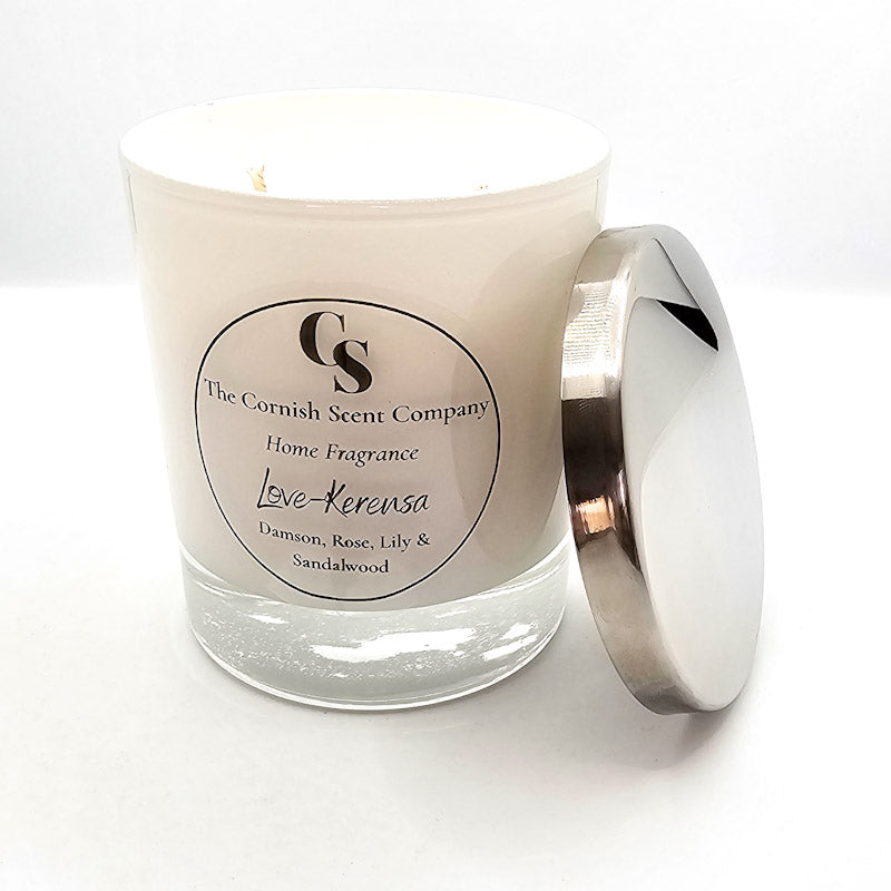 Premium double wick candle Love