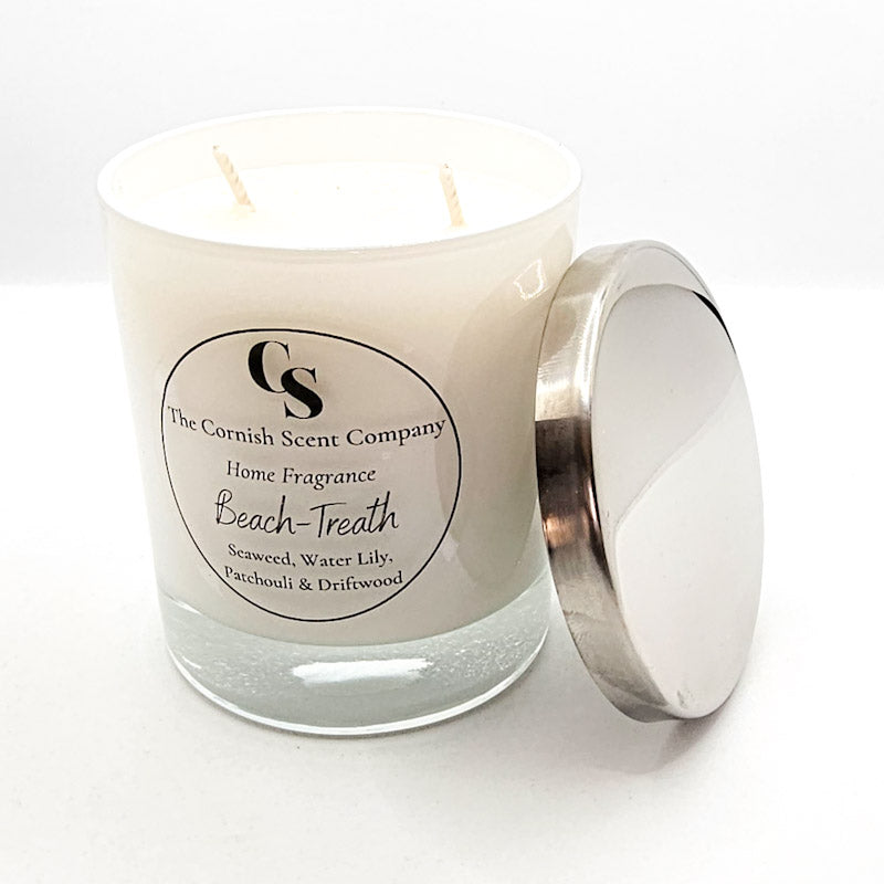 Premium white double wick Scented Candles