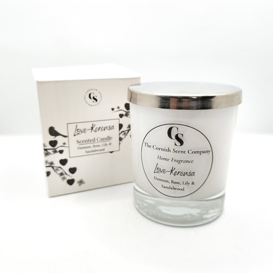 Premium double wick candle Love