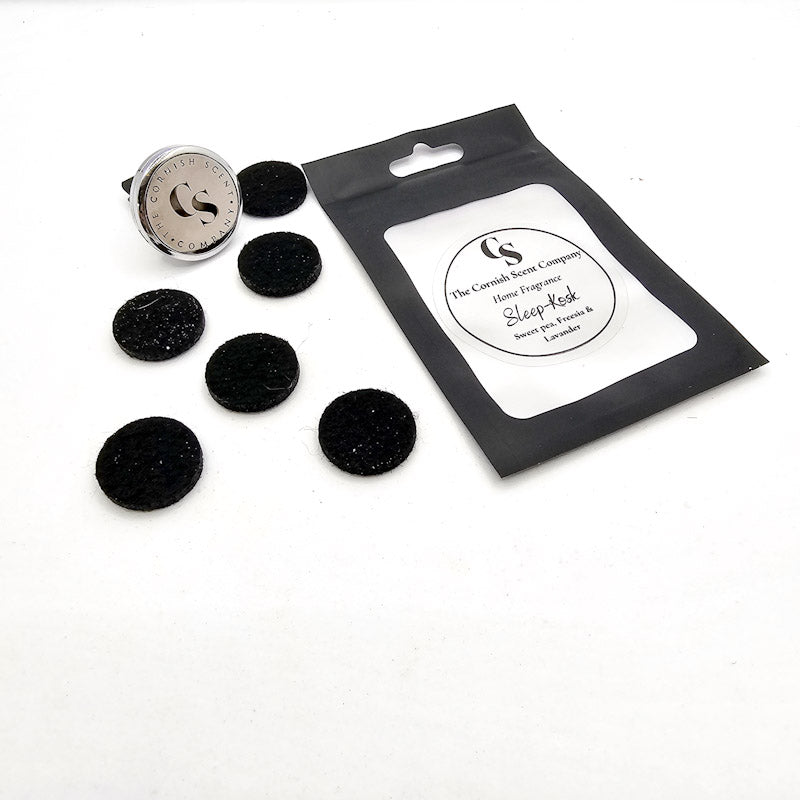 Car vent air freshener holder with scented discs - The Cornish Scent Company