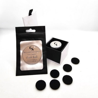Car vent air freshener holder with scented discs - The Cornish Scent Company