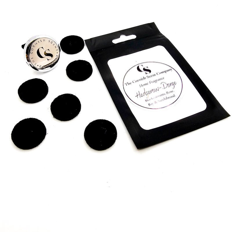 Car vent air freshener holder with scented discs - The Cornish Scent Company