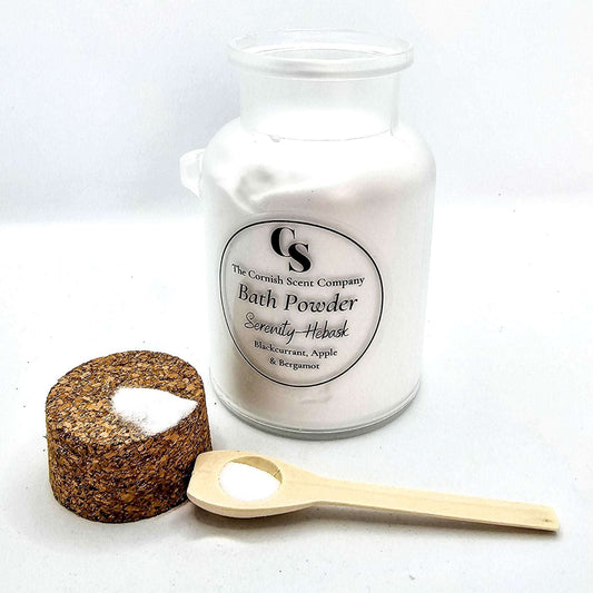 Serenity Moisturising bath powder / dust - The Cornish Scent Company