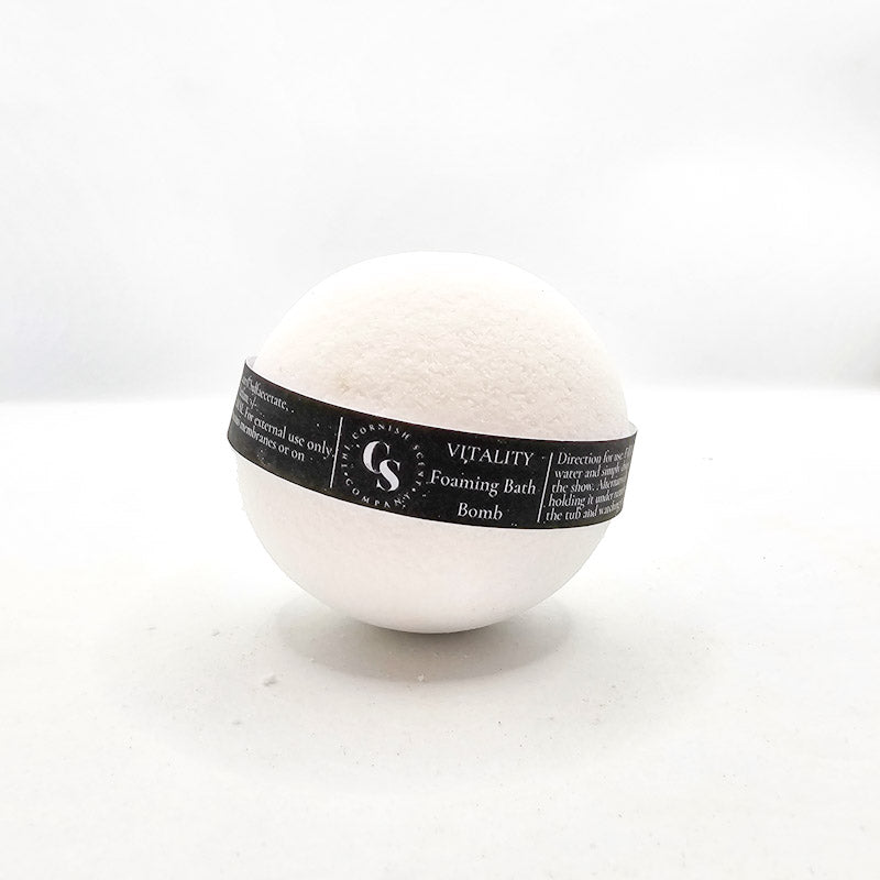 Vitality Foaming Bath Bomb - The Cornish Scent Company