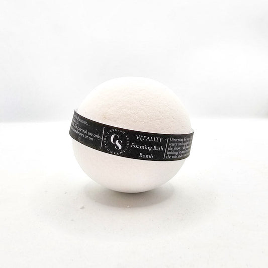 Vitality Foaming Bath Bomb - The Cornish Scent Company